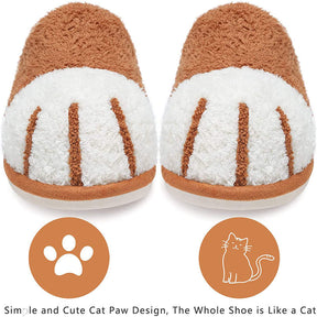 Memory Foam Unisex Slippers Comfortable Cute Animal Soft Shoes-Caramel