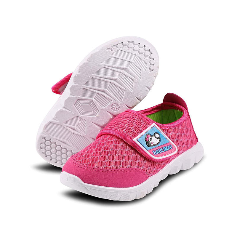 Baby Sneaker Shoes Breathable Mesh Athletic Casual Shoes For Boys Girls-Pink