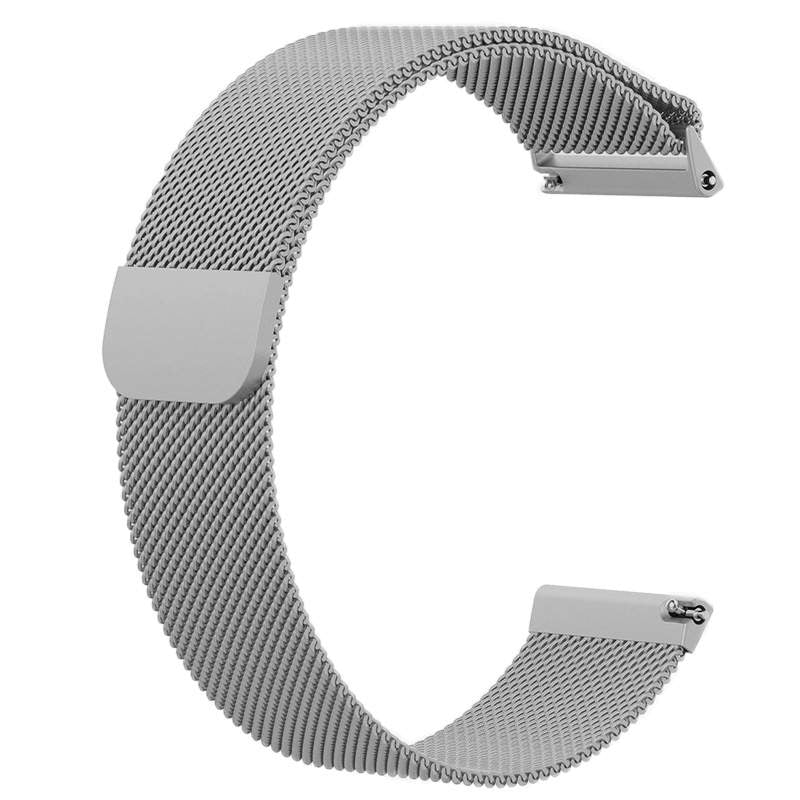 Magnetic Stainless Steel Strap For Fitbit Versa Smart Watch-Silver