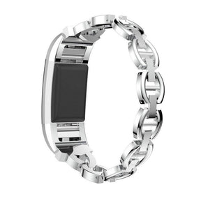 VO Bling Stainless Steel Apple Watch Band Adjustable Wristbands for Apple IWatch Series SE/1/2/3/4/5/6 For Women-Silver