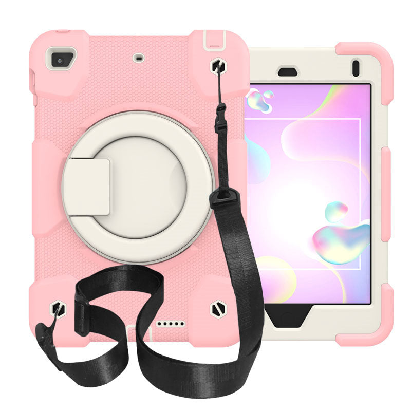 iPad Case For iPad Mini 4/5 with 360¡ãSwivel Stand-Cherry Blossom Powder