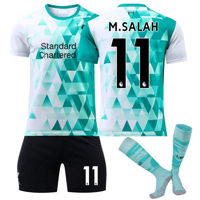 M.SALAH #11 Liverpool Training Shirt 2022/23 Soccer Jersey Kit Football Set For Adult Kids