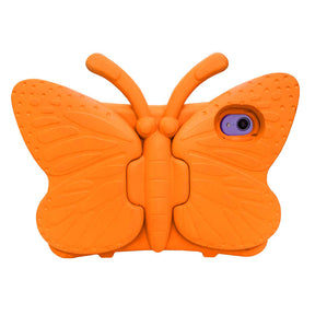 iPad Case For iPad Mini 6 Cartoon 3D Butterfly EVA Proof Shockproof Case with Bracket-Orange