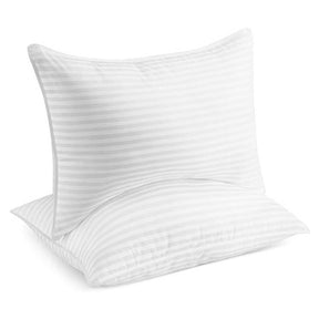 Bed Pillows for Sleeping Set of 2 - Soft Allergy Friendly Cooling Luxury Gel Pillow for Back Stomach or Side Sleepers