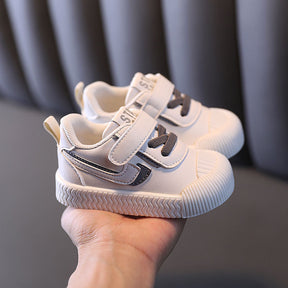 Baby Sneakers for Girl Boy Anti-Slip Lightweight Walking Shoes-Grey