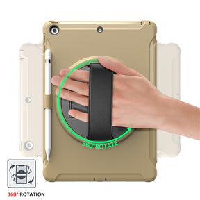 Spider Man 3-Layer Multi-Function Case With Pencil Holder For New iPad 10.2/2019 iPad 7-Khaki