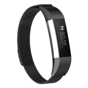 Magnetic Milanese Stainless Steel Strap  For Fitbit Alta/Alta HR Fashion Accessorie-Black