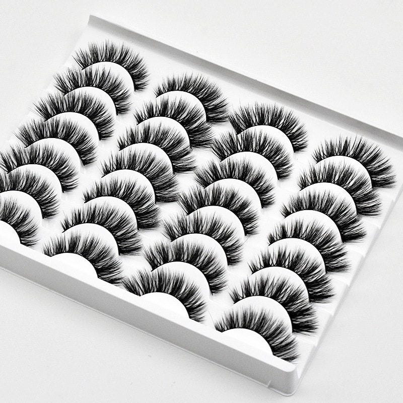 3D Multi-Layer False Eyelashes 14 Pairs Fluffy Cat Eye Lashes-E01