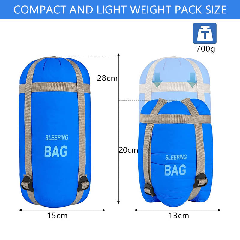 Ultra-Light Warm Sleeping Bag for Outdoor Camping-Blue