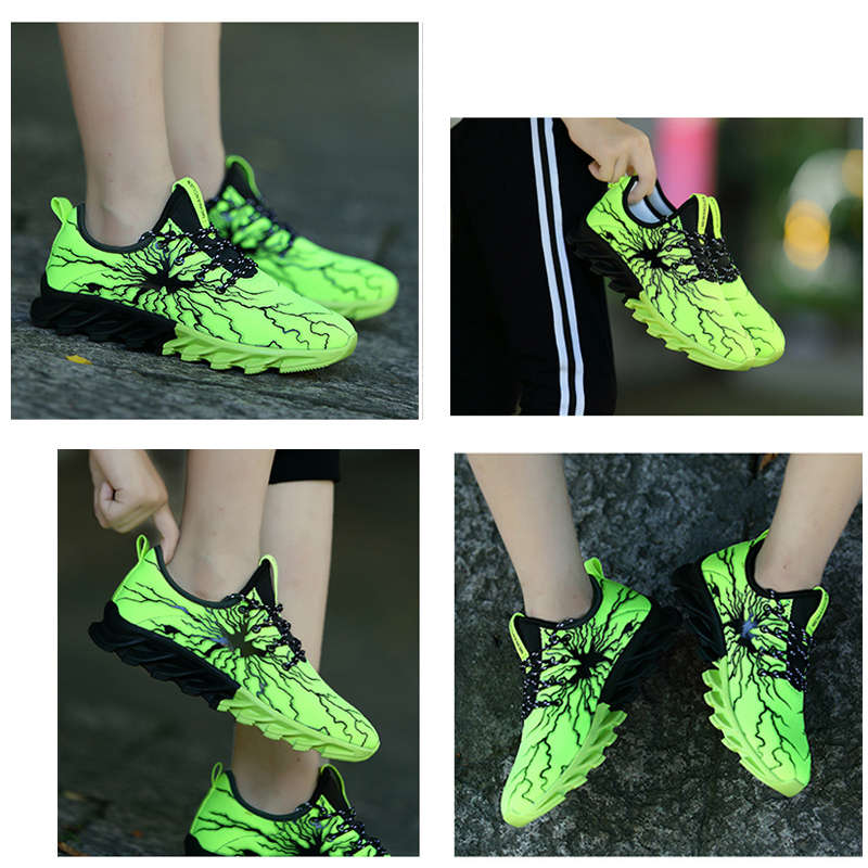 Mens Road Running Shoes Lightweight Sneakers for Men and Women-FruitGreen