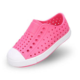 Soft-Soled Hole Shoes for Boys Girls Non-Slip Lightweight Sandals-Pink