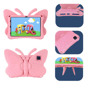 Butterfly Samsung Tablet Case for Galaxy Tab A8 10.5 Inch 2021 (SM-X200/SM-X205/SM-X207)-Pink