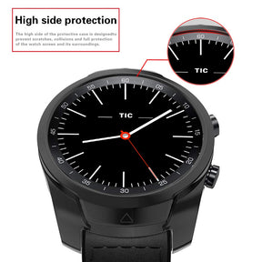 Case For TicWatch Pro Ultra-Light Protective Case Anti-Scratch Bumper Cover - Black