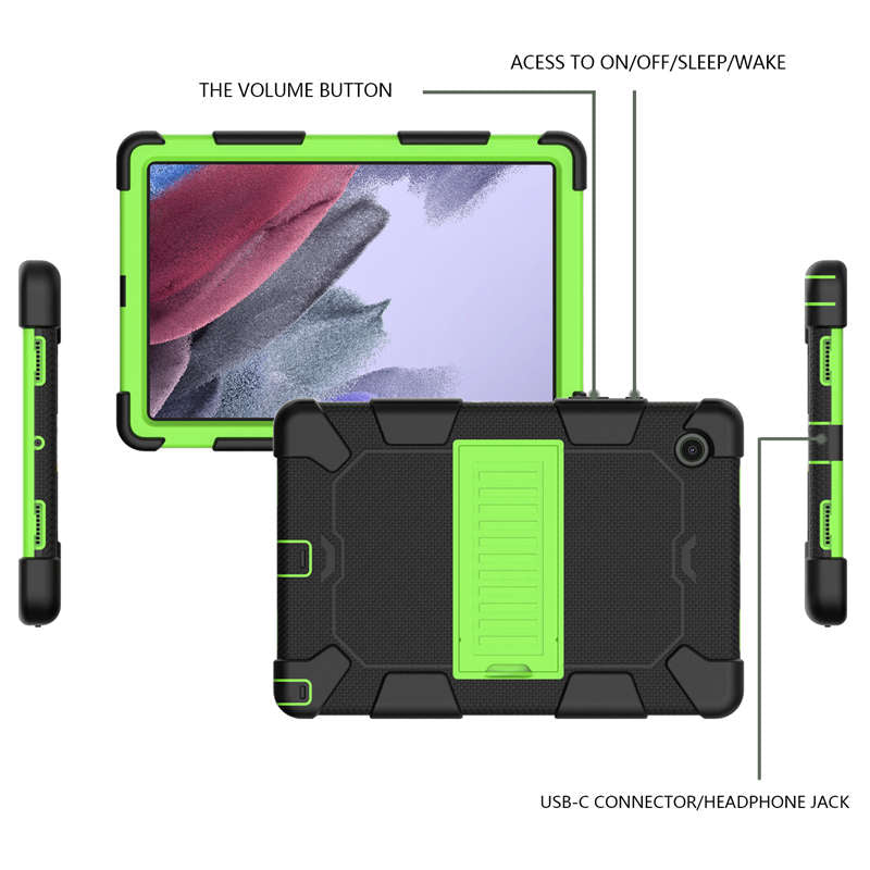 Samsung Tablet Case For Galaxy Tab A8 10.5inch 2021 (SM-X200/SM-X205/SM-X207)-BlackGreen