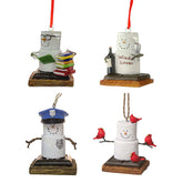 4Pcs Snowman Police Acrylic Pendant Christmas Tree Ornament