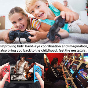 4.3 in Retro Handheld Game Console Built in Classic Games Support TV Output Music Video-RedBlue