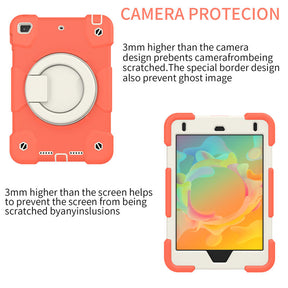 iPad Case For iPad Mini 4/5 with 360¡ãSwivel Stand-Coral Orange