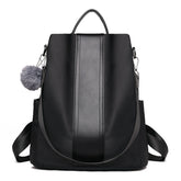 Women Backpack Waterproof Anti-theft Lightweight Shoulder Bag-Black