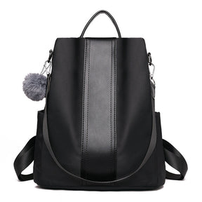 Women Backpack Waterproof Anti-theft Lightweight Shoulder Bag-Black