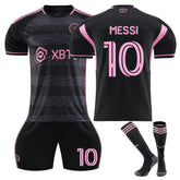 Inter Miami CF Away Jersey MESSI #10 Soccer Jersey Kids Adult 3Pcs Jersey Kits