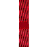 Metal Mesh Watch Watch Band With Steel Magnetic Absorption Loop For Apple Watch SE/6/5/4/3/2/1(Red)