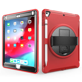 Spider Man 3-Layer Multi-Function Case With Pencil Holder For iPad 5/6 iPad Air1/2 iPad Pro 9.7-Red