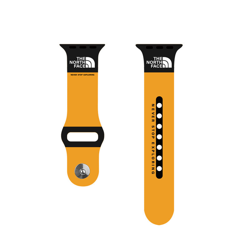 Sports Band Soft Silicone Breathable Waterproof for Apple Watch-Orange