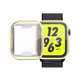TPU All Around Screen Protective Cover for iWatch SE/6/5/4/3/2/1-Gold