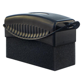 Car Tire Wipe Square Sponge with Lid Car Cleaning Tool-Black