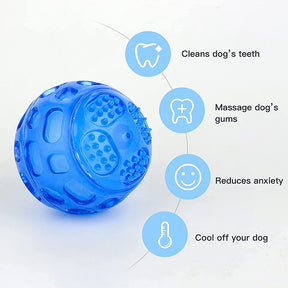 Pet Molars Chew Toys Squeaky Balls for Dogs Teething Cleaning-Skull ball