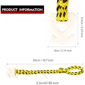 Durable Tow Ropes Water Sports Connector for Hauling Pulling Tubes-YellowBlack