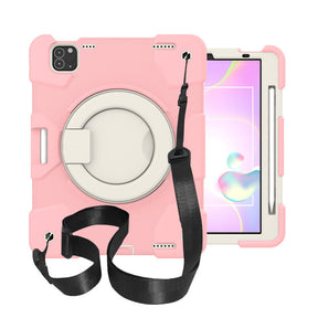 iPad Case For iPad Air 5 with 360¡ãSwivel Stand-Cherry Blossom Powder