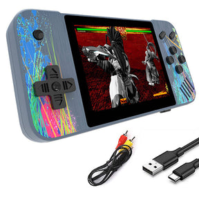 3.5inch Screen Retro Handheld Game Console 800 Classic FC Games Support to TV Output-Grey