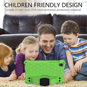 Hive Tablet Case For SamSung Tab A7 Lite 8.7(T220/T225) 2021/Tab A8 (P200/P225) 2019 Durable Stand Cover With Shoulder Strap-GreenBlack