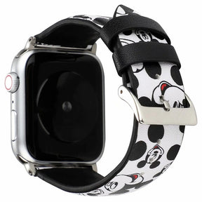 Cartoon Leather Watch Band for Apple Watch Series SE/6/5/4/3/2/1-H