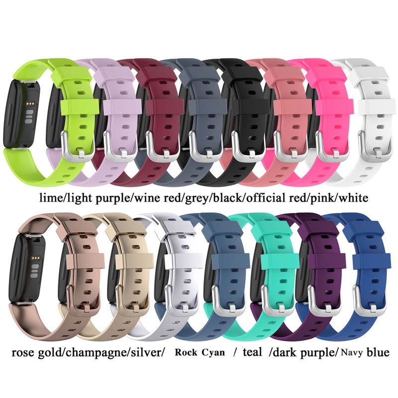 Sport Strap For Fitbit Inspire 2 Silicone Loop Smart Watch Accessories-Teal