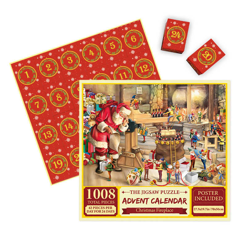 Advent Calendar 2023 Christmas Jigsaw Puzzles Countdown Calendars in 24 Boxes-I