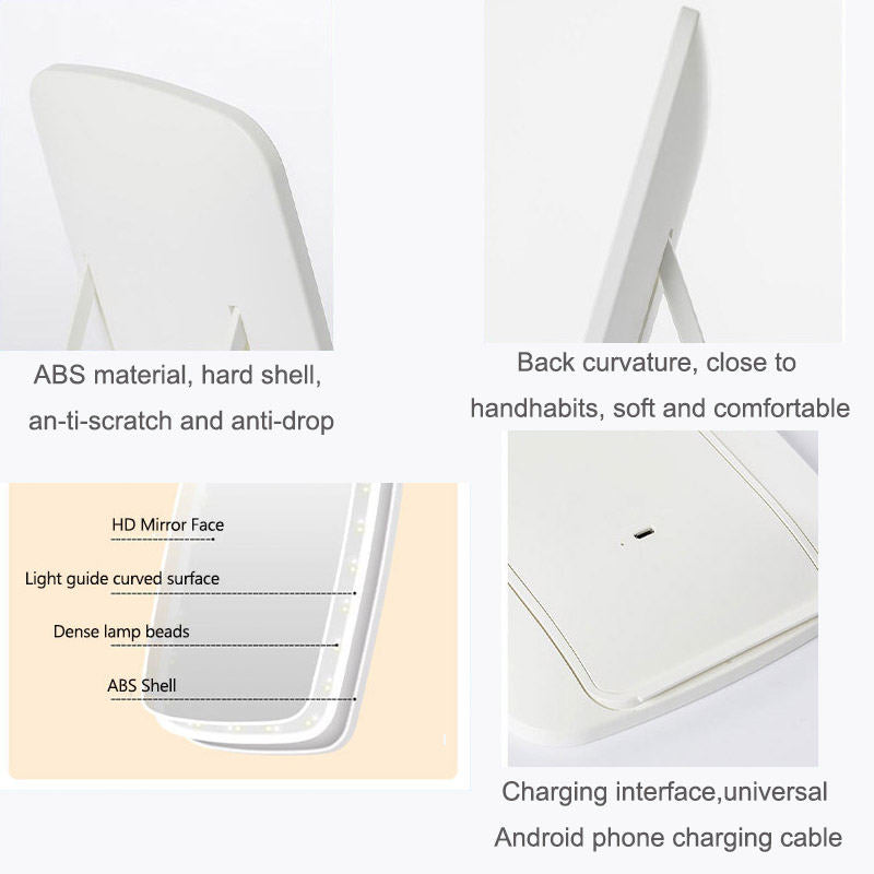 Home & LivingVanity Mirror with Lights Makeup Mirror with 10X Magnifying Glass Smart Touch Switch Three Brightness Modes