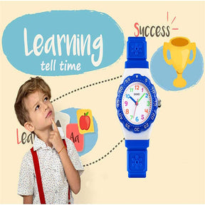 Kids Waterproof Quartz Watch Fashion Watch-Blue