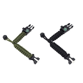 2Packs Hiking Gear Traveling Camping Gear Kit Bracelet Adjustable-A