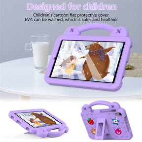 Strawberry Tablet Case with Shoulder Strap Stand for Samsung Galaxy Tab A 8.4 inch 2020-LightPurple