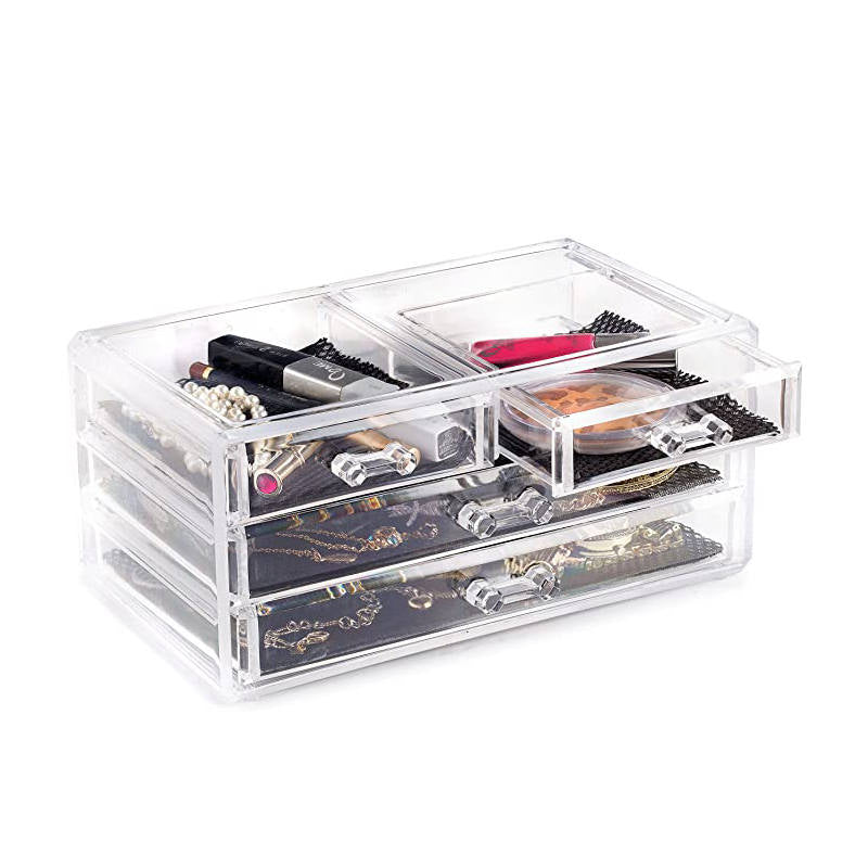 Clear Cosmetic Storage Organizer Skin Care Lipstick Display Box-C