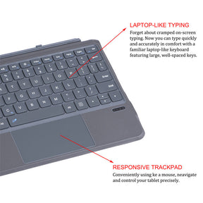 Portable Bluetooth Wireless Keyboard for Microsoft Surface Go/Go 2/Go 3-Grey
