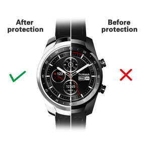 Case For TicWatch Pro Ultra-Light Protective Case Anti-Scratch Bumper Cover - Silver