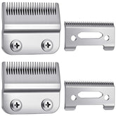 2 Sets Adjustable Hair Clippers Blades 2-Hole Hair Trimmer Replacement Blades for Wahl 8148-Silver