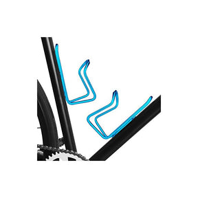 Lightweight Aluminum Alloy Bicycle Water Bottle Cage Holder for Outdoor Activities Drilled Holes Required-Blue