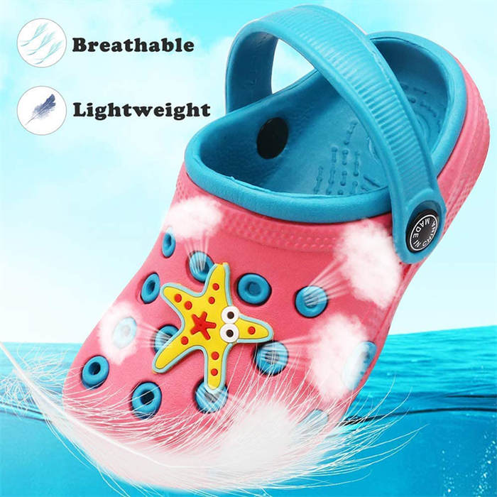 Kids Cute Garden Shoes Cartoon Sandals Children Beach Slipper-WatermelonRed