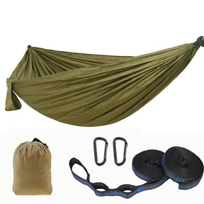 Camping Portable Hammocks with 2 Tree Straps for Travel Beach Backyard-ArmyGreen