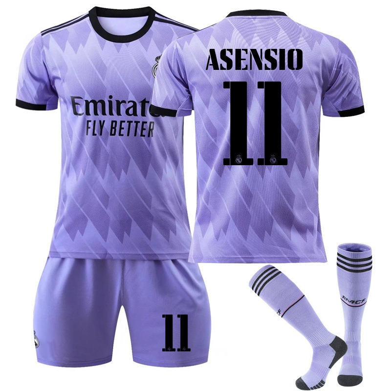 ASENSIO #11 Real Madrid Club Away Jersey 2022/23 Soccer Jersey Kit For Adult Kids