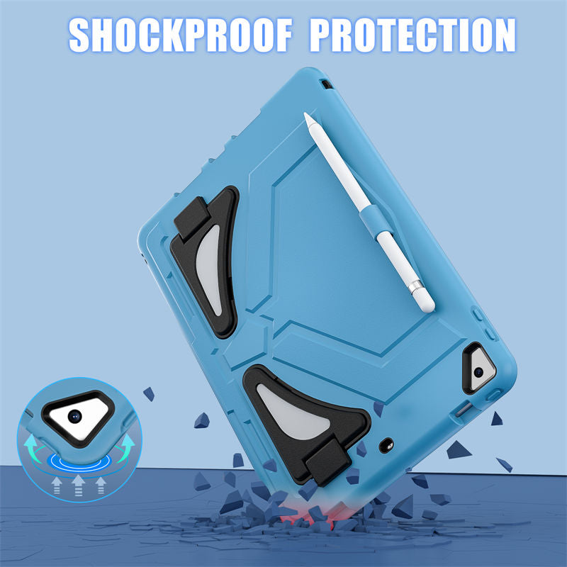 iPad Case Heavy Duty with Kickstand for iPad 10.2 inch 2021/2020/2019-LightBlue